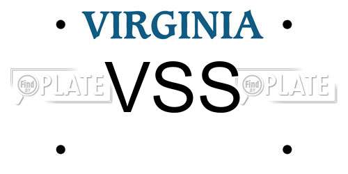 VSS Virginia License Plate
