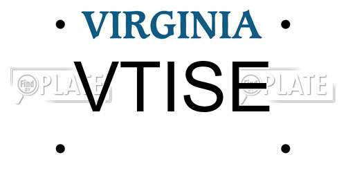 VTISE Virginia License Plate