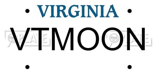 VTMOON Virginia License Plate