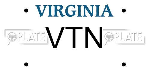 VTN Virginia License Plate