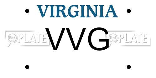 VVG Virginia License Plate
