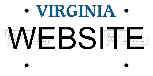 WEBSITE Virginia License Plate
