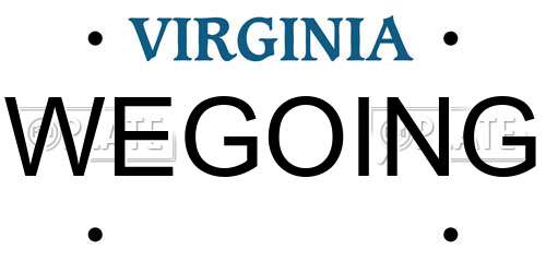 WEGOING Virginia License Plate