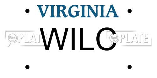 WILC Virginia License Plate