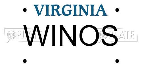 WINOS Virginia License Plate