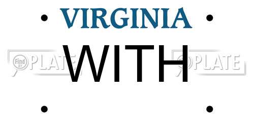 WITH Virginia License Plate
