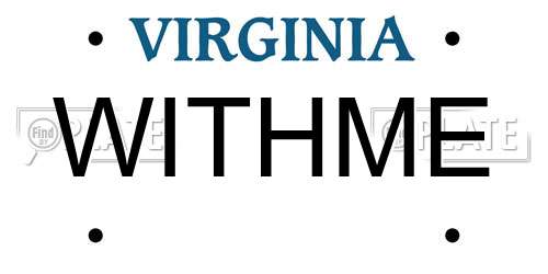 WITHME Virginia License Plate