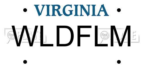 WLDFLM Virginia License Plate