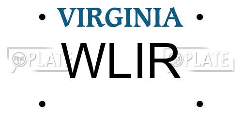 WLIR Virginia License Plate
