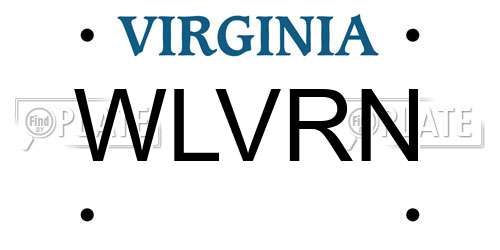 WLVRN Virginia License Plate