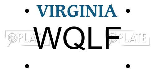 WQLF Virginia License Plate
