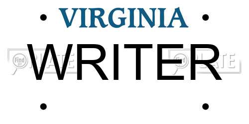 WRITER Virginia License Plate
