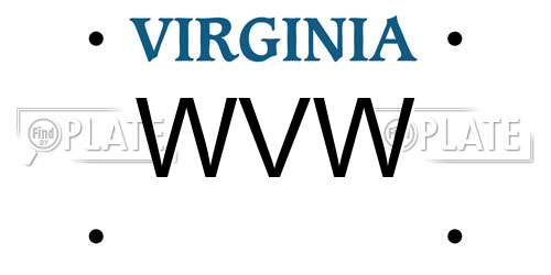 WVW Virginia License Plate