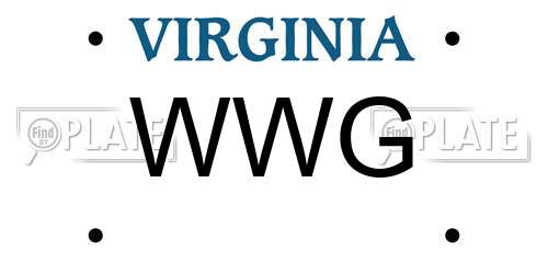WWG Virginia License Plate