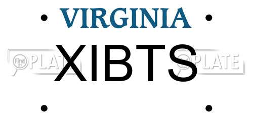 XIBTS Virginia License Plate