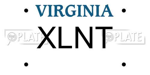 XLNT Virginia License Plate