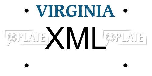 XML Virginia License Plate