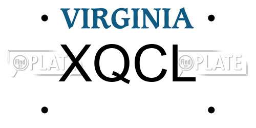 XQCL Virginia License Plate