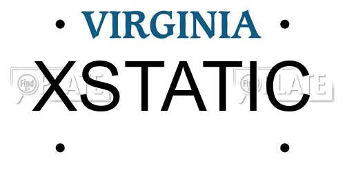 XSTATIC Virginia License Plate