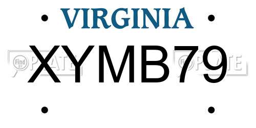 XYMB79 Virginia License Plate