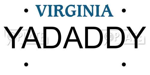YADADDY Virginia License Plate