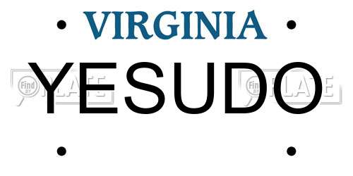 YESUDO Virginia License Plate