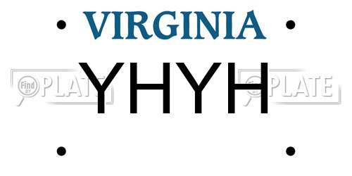 YHYH Virginia License Plate