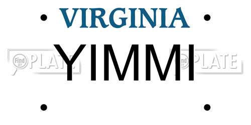 YIMMI Virginia License Plate