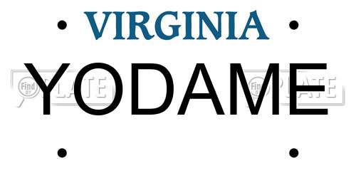 YODAME Virginia License Plate