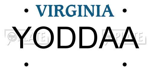 YODDAA Virginia License Plate