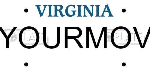 YOURMOV Virginia License Plate