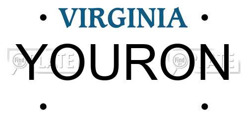 YOURON Virginia License Plate