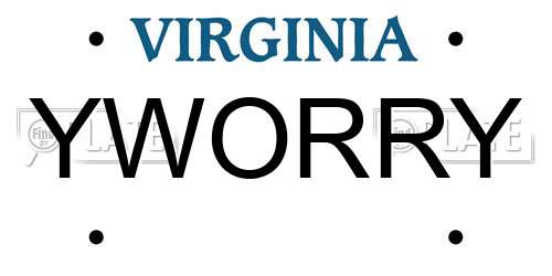 YWORRY Virginia License Plate