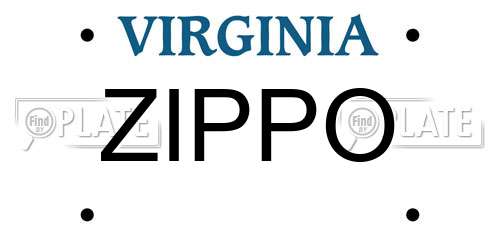 ZIPPO Virginia License Plate