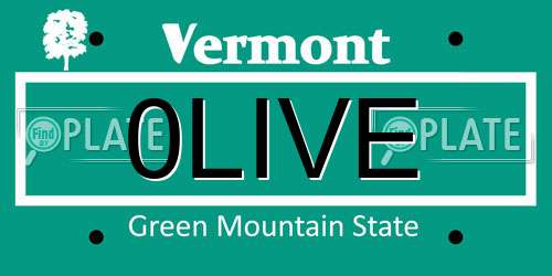 0LIVE Vermont License Plate