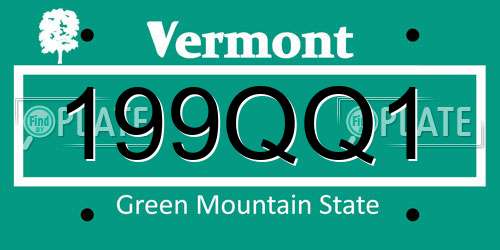 199QQ1 Vermont License Plate