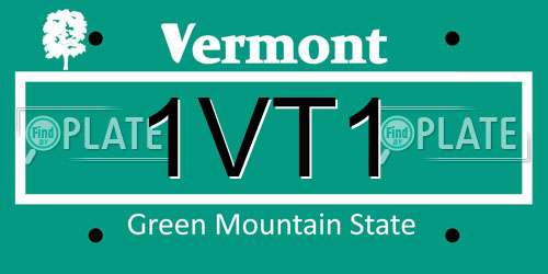 1VT1 Vermont License Plate