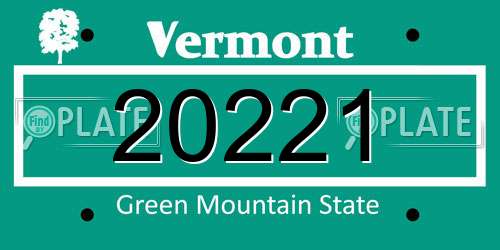 20221 Vermont License Plate