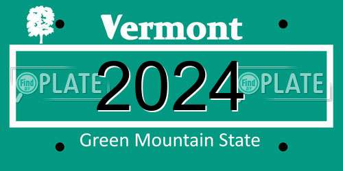2024 Vermont License Plate