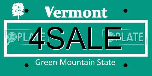 4SALE Vermont License Plate