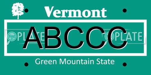 ABCCC Vermont License Plate