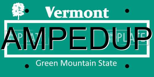 AMPEDUP Vermont License Plate