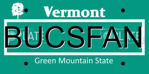 BUCSFAN Vermont License Plate