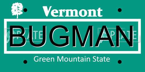 BUGMAN Vermont License Plate