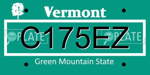 C175EZ Vermont License Plate