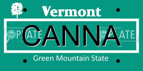 CANNA Vermont License Plate
