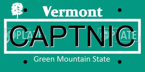 CAPTNIC Vermont License Plate