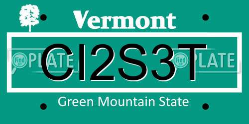 CI2S3T Vermont License Plate