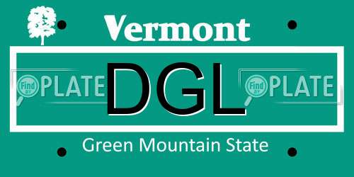 DGL Vermont License Plate