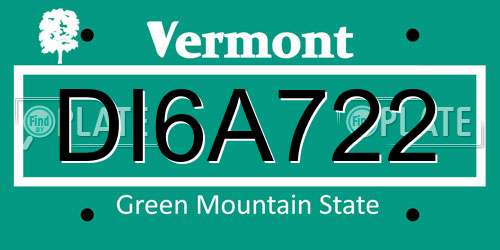 DI6A722 Vermont License Plate